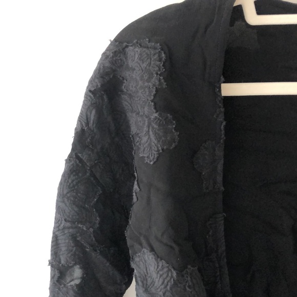 Aritzia Wilfred textured black tie top. Size XXS. - Picture 3 of 4